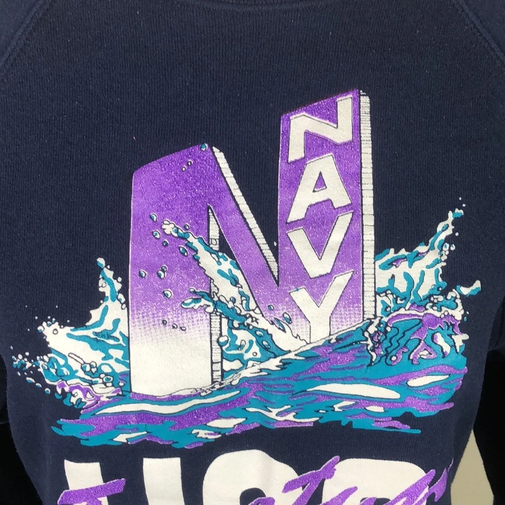 Vintage Navy Sweatshirt USS Truxtun CGN-35